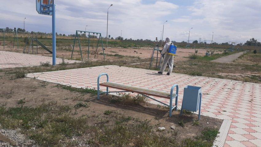 Ғазиз Байтасов тірек мектебінде жазғы сауықтыру лагерінің ашылуына байланысты, 26-29 мамыр аралығында дезинфекциялау жұмыстары жүргізілді.